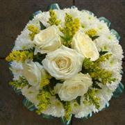 Based Posy Pad Green and White