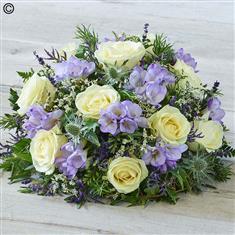 Lilac Freesia and Rose Posy Large
